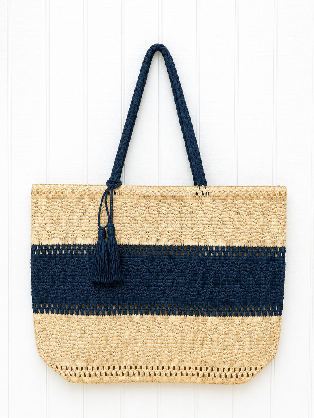 Navy Sandbar Tote